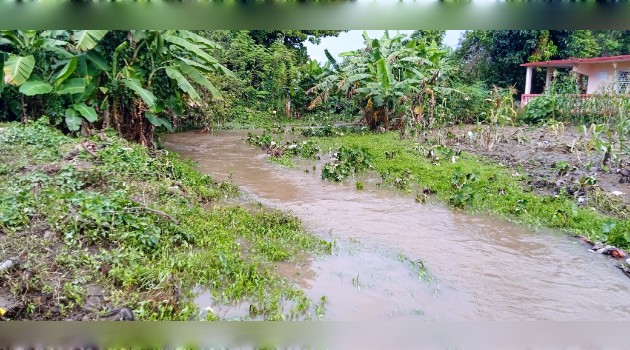 La furia de las aguas, desatada por intensas precipitaciones que acumularon 116 milímetros en ese corto tiempo afectaron alrededor de 60 viviendas.