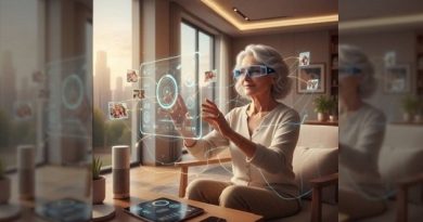 Más allá de los años: cómo la tecnología teje un envejecimiento pleno Envejecimiento pleno y las TICs. / Imagen creada por el autor con IA