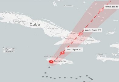 Melissa penetrando por el sur de Jamaica Evolución y trayectoria del huracán Melissa.