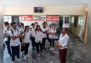Jóvenes universitarios tras la ruta "Aquí estuvo Fidel". / Fotos: Cortesía de Lian Roque