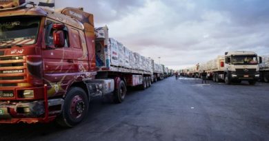 Cientos de camiones con ayuda humanitaria ingresan a Gaza desde Egipto por Rafah