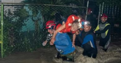 Fuerzas especializadas del Ministerio del Interior (Minint), junto a la Defensa Civil y otros organismos del Estado, inmersos en los operativos de rescate. / Foto: Tomada de Facebook Minint