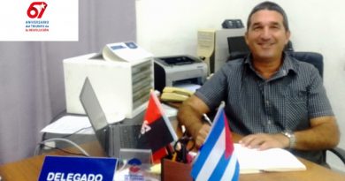 Yuri Quevedo Pupo, delegado del Mintur en Cienfuegos. / Foto: De la autora