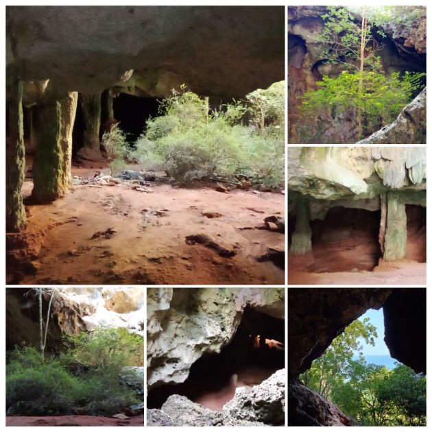 Instantáneas desde el interior de la Cueva Grande y La Virgen.