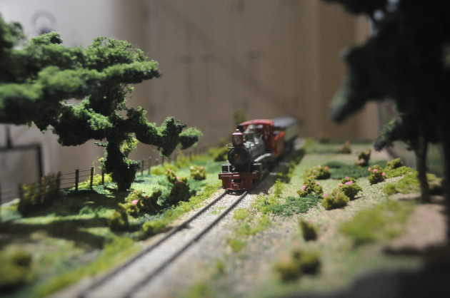 Las locomotoras de vapor se hicieron notar en las maquetas. / Foto: Delvis Toledo de la Cruz / 5 de Septiembre