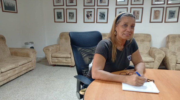 Tania Marín Soriano, metodóloga provincial de deporte escolar en el Inder cienfueguero./ Foto: Del autor