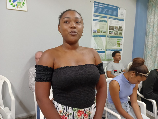 Legna Beatriz Quesada Jiménez, estudiante de tercer año de Ingeniería Agrónoma. / Foto: Magalys Chaviano / 5 de Septiembre