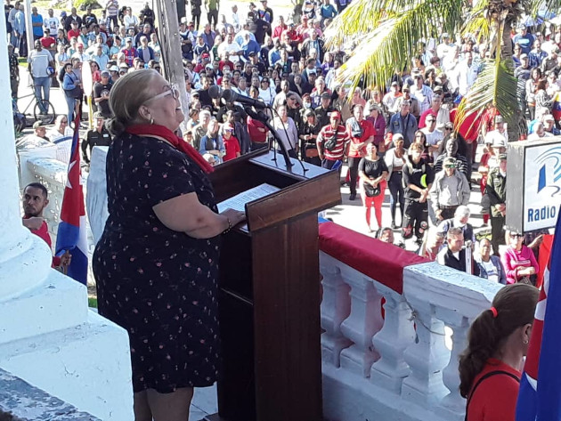 La Dra Odalis Herrera Castellón, quien ha colaborado en Venezuela, alzó su voz para condenar la agresión. / Foto: Yudith Madrazo Sosa / 5 de Septiembre