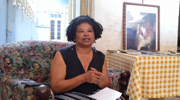 Desde la UPEC en Cienfuegos: Presentan Jornada por el 14 de marzo En conferencia de prensa, Tay Toscano, presidenta de la Upec en Cienfuegos informó sobre las principales actividades de la Jornada por el 14 de marzo. / Foto: Miguel Adrián Rodríguez Pérez / 5 de Septiembre