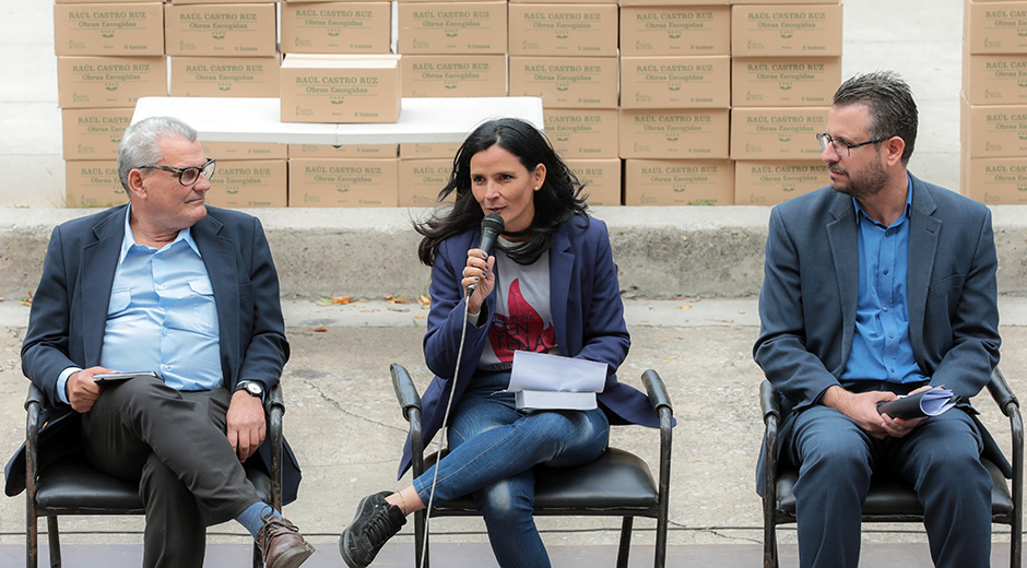Presentación de las Obras Escogidas de Raúl Castro en la Universidad de La Habana, el 24 de febrero de 2026 en la Universidad de La Habana. Foto: Abel Padrón Padilla/ Cubadebate.