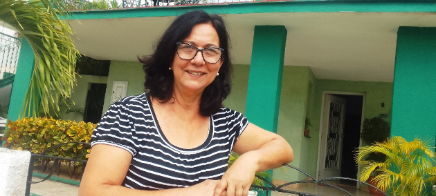 Marta Jiménez Díaz, delegada del Consejo Popular de Punta Gorda en Cienfuegos. / Foto: Mireya Ojeda Cabrera 
