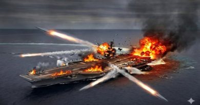 La Guardia Revolucionaria de Irán anunció lanzó cuatro misiles balísticos contra el portaaviones USS Abraham Lincoln, nave de la marina estadounidense ubicada en aguas del Golfo Pérsico.