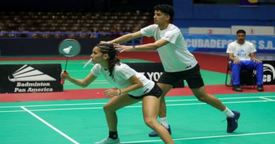 La cienfueguera Thalía Roque conquistó la medalla de plata en el doble mixto junto a su compañero de selección nacional Iker Herrera.