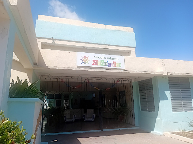 Vista frontal del Círculo Infantil, Mis Amiguitos, de Pastorita, en Cienfuegos. / Foto: Magalys Chaviano Álvarez / 5 de Septiembre
