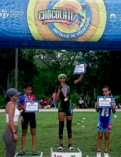 Angeline Villegas destaca como una de las grandes promesas del patinaje cubano.