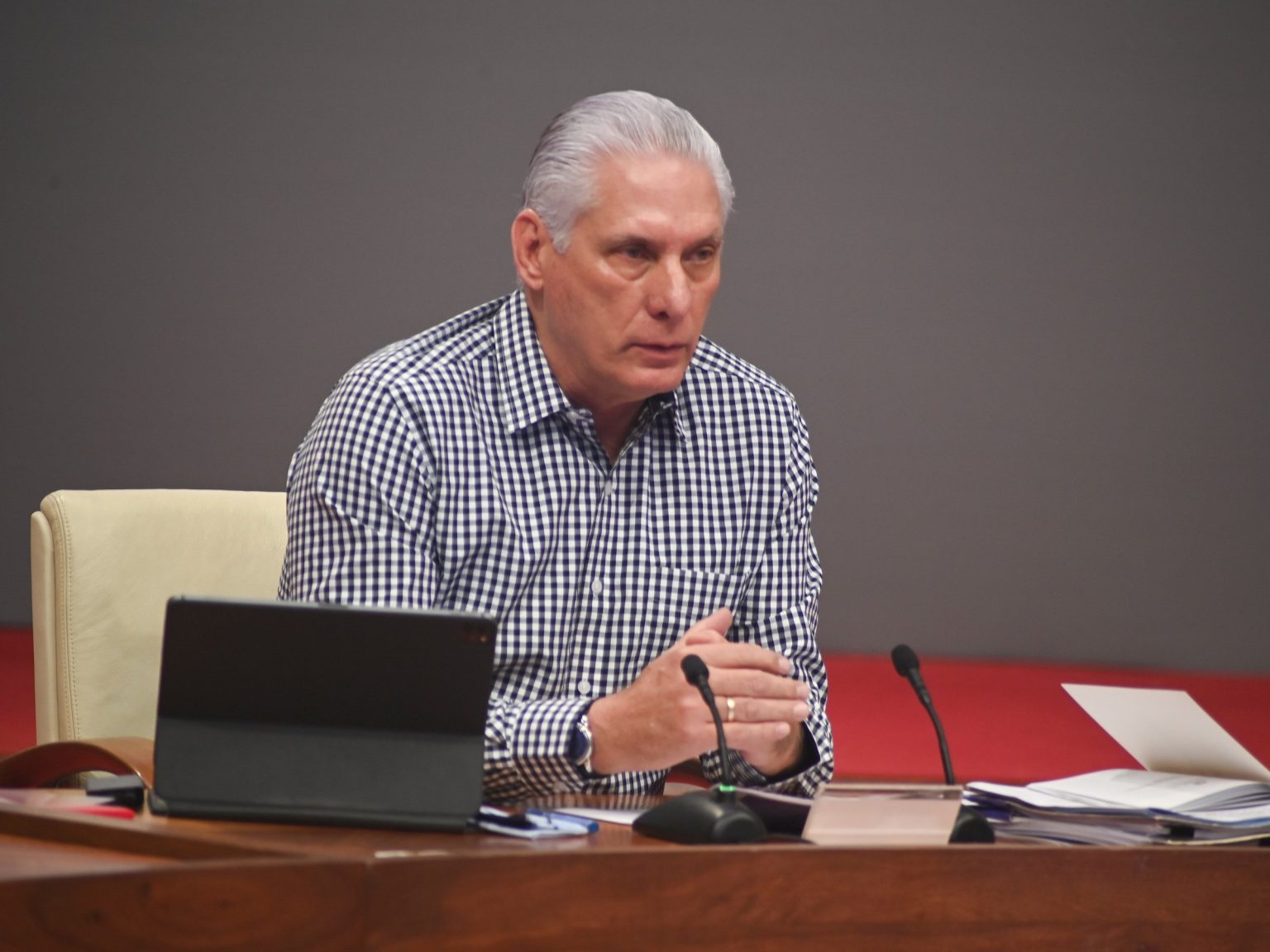 Presidente de la República, Miguel Díaz-Canel Bermúdez. / Foto: Estudios Revolución