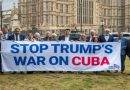 Frente al Parlamento británico, la solidaridad responde a la agresión norteamericana