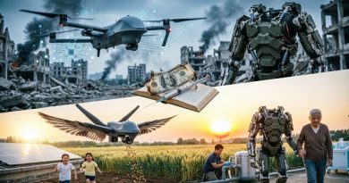 Paradoja de la Innovación: tecnología para la vida, no la guerra Foto: Creada por el autor con IA