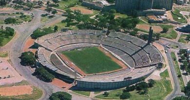 Vista aérea del estadio Centenario, inaugurado el 18 de julio de 1930 en la ciudad de Montevideo. / Foto: Tomada de Internet