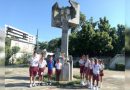 Cienfuegos: homenaje a las hermanas Giralt Pioneros de la escuela “Antonio Maceo” rinden homenaje a las hermanas Giralt. / Tay B. Toscano Jerez