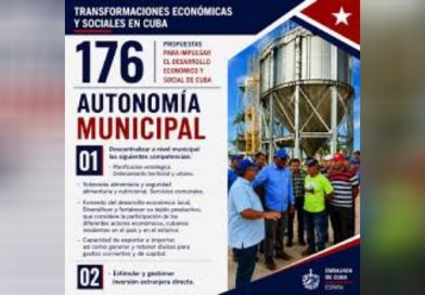 Cuba amplía autonomía de sus 168 municipios