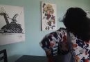 En ocasión del aniversario 90 de Radio Ciudad del Mar quedó inaugurada en la sede de la emisora una exposición por la paz, con obras de artistas visuales de todo el país. / Foto: Yudith Madrazo Sosa / 5 de Septiembre