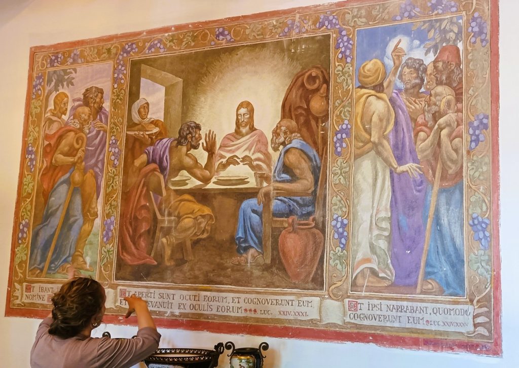 La especialista Mariana Fernández detalla la profunda devoción religiosa de Juan Zorrilla, traducida en este fresco pintado por e.jpg