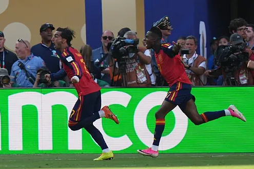 El gol de Ferrán. /Foto: LaPresse