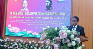 Destacan excepcionalidad y amistad de Fidel Castro con Vietnam Destacan excepcionalidad y amistad de Fidel Castro con Vietnam