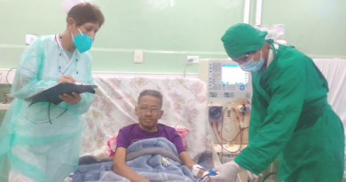 Agradecen pacientes de hospital cienfueguero servicio gratuito de hemodiálisis Agradecen pacientes de hospital cienfueguero servicio gratuito de hemodiálisis