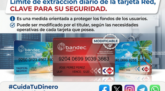 Permanente el cambio de límite de extracción diario en Transfermóvil