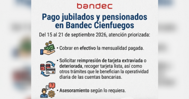Comienza hoy pago a pensionados en Bandec Cienfuegos