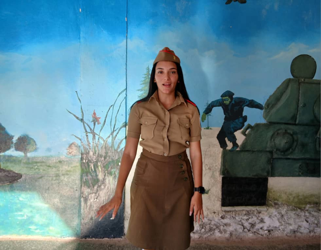 Para Ariamna de la Caridad Nieblas Arbolay, ser “Camilito” es sentir orgullo por Cuba./ Foto: Yudith Madrazo Sosa/ 5 de Septiembre
