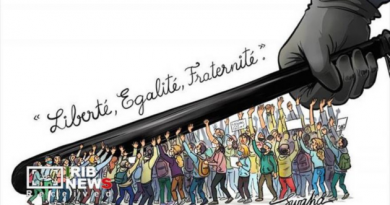 Caricaturas retratan las protestas y la represión policial en Francia Caricaturas retratan las protestas y la represión policial en Francia