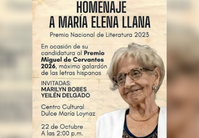 Homenaje en Cuba a María Elena Llana por su candidatura al Cervantes