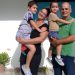 Yeranis junto a sus pequeños y su esposa Arianna. / Foto: Centro de Documentación